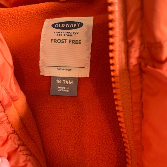 Old Navy Frost Free Vest 18-24 months - Picture 2 of 2